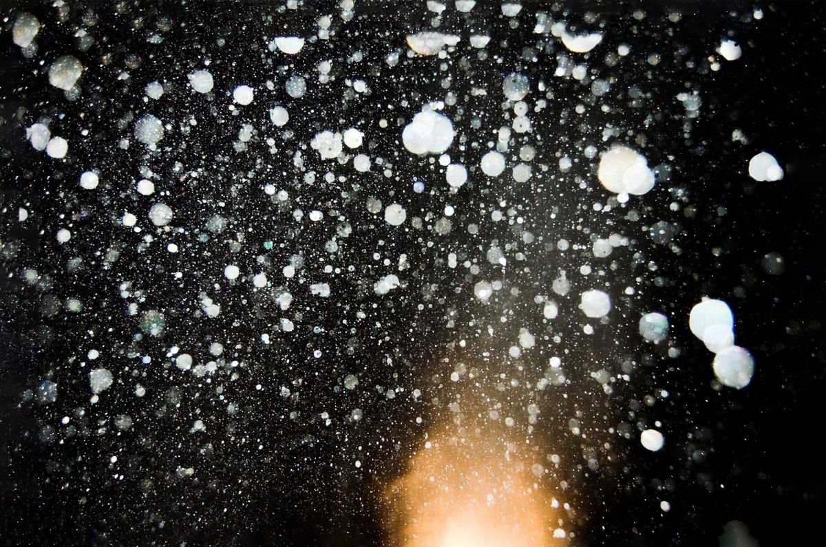 Snow machine (foam snow) at an event